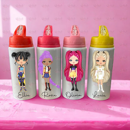 Personalised Kpop Water Bottle - Christmas Gift - Granddaughter Gift - Stocking Filler - Daughter Gift - Metal Can