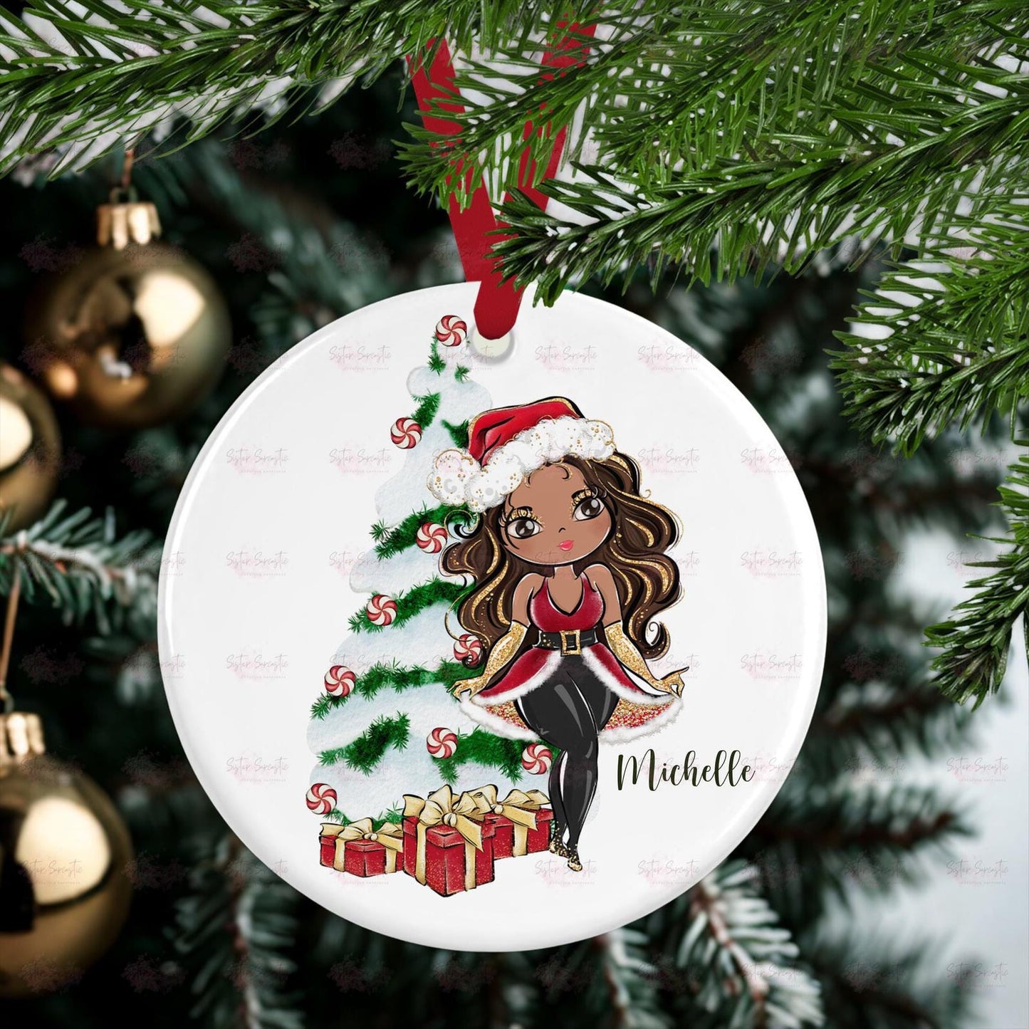 Personalised Christmas Decoration – Sister Christmas Gift - Custom Bauble Gift - Stocking Filler - Christmas Eve Box