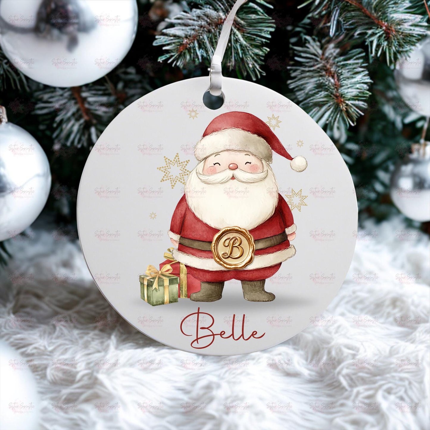 Personalised Kids Christmas Decoration – Nephew Christmas Gift - Custom Bauble Gift for Boys & Girls - Stocking Filler - Christmas Eve Box