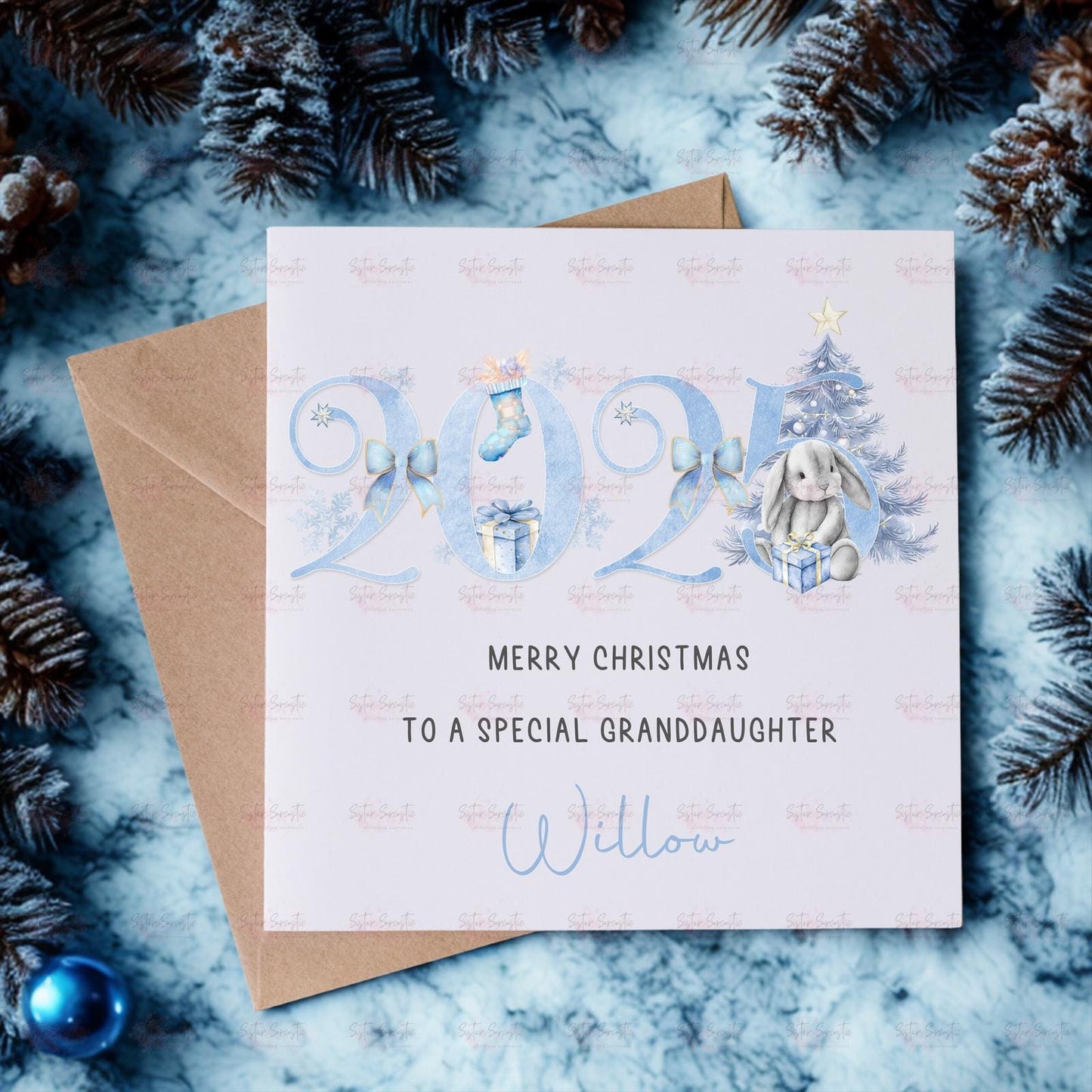 Personalised Kids Christmas Decoration – Granddaughter Christmas Gift - Bauble Gift for Boys & Girls - Stocking Filler - Christmas Eve Box