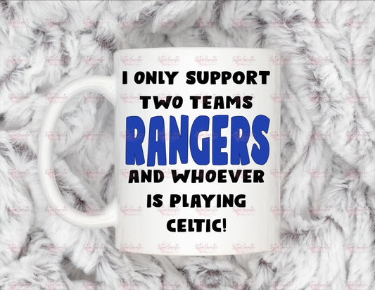 Dad Rangers Football Gift - Funny Christmas Gift For Dad - Personalised Coffee Mug - Birthday Present - Father’s Day Gift