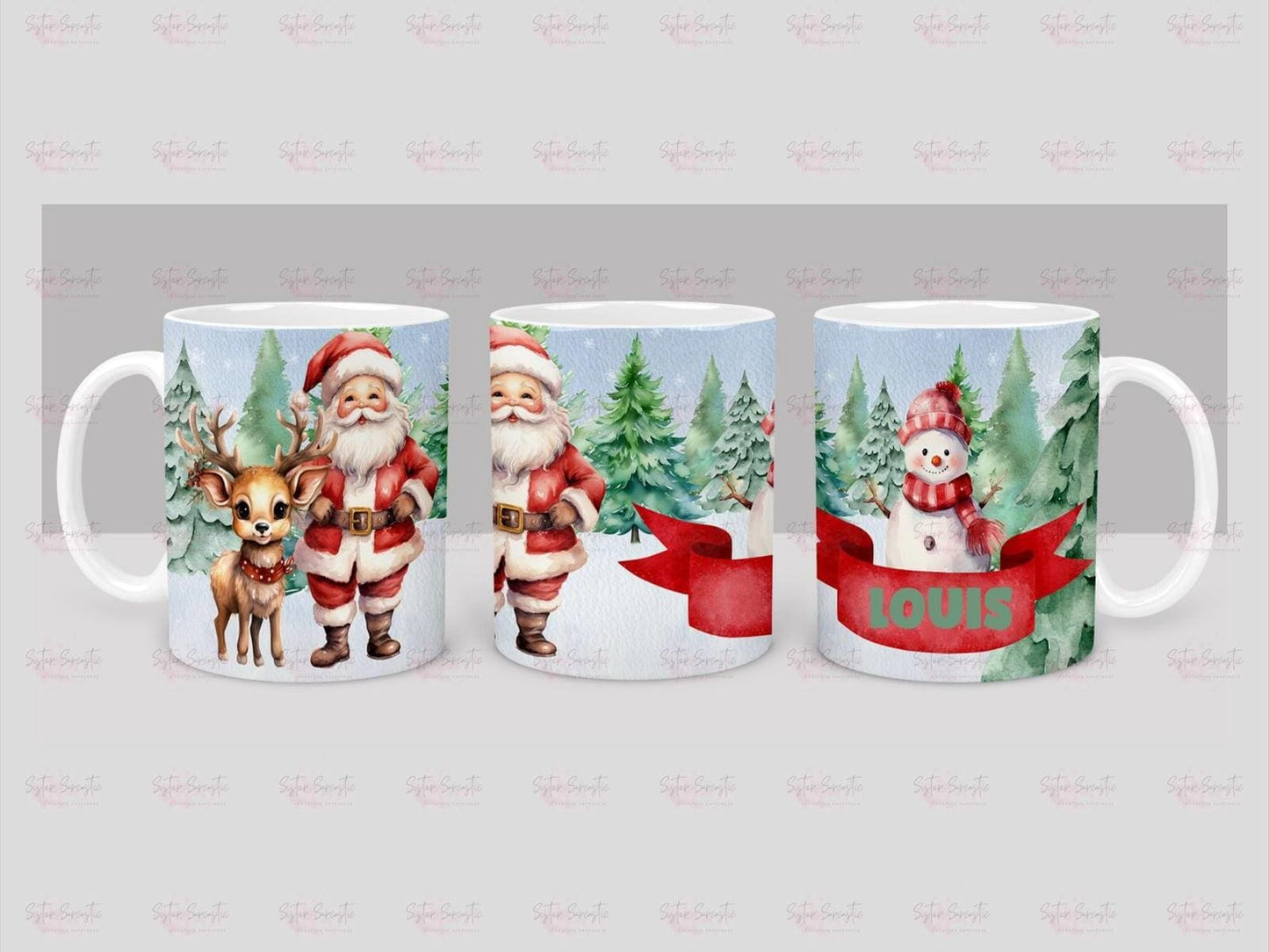 Kids Christmas Gift - Personalised Christmas Children’s Cup - Hot Chocolate Mug - Santa Mug - Christmas Eve Box Filler