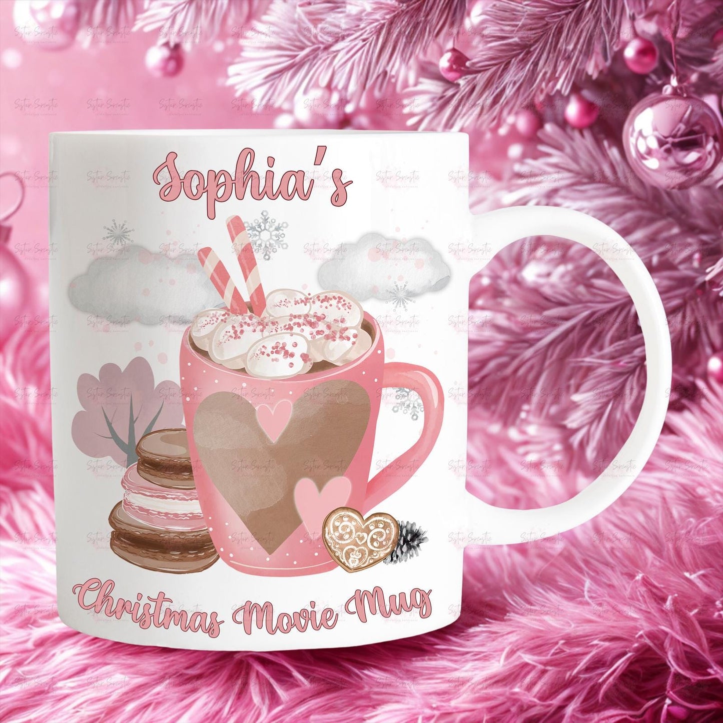 Kids Christmas Gift - Personalised Christmas Children’s Cup - Christmas Movie Mug - Christmas Eve Box Filler - Granddaughter Christmas Gift