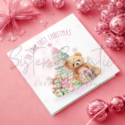 Personalised Kids Christmas Decoration – Granddaughter First Christmas Gift - 1st Bauble Gift - Stocking Filler - Christmas Eve Box