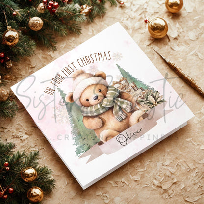 Personalised Kids Christmas Decoration – Grandson First Christmas Gift - Granddaughter 1st Bauble Gift - Stocking Filler - Christmas Eve Box