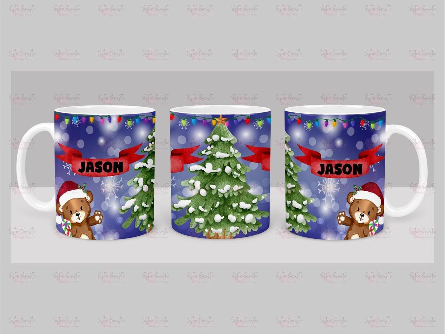 Kids Christmas Gift - Personalised Christmas Children’s Cup - Hot Chocolate Mug - Christmas Eve Box Filler - Grandson Christmas Gift