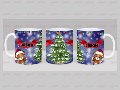 Kids Christmas Gift - Personalised Christmas Children’s Cup - Hot Chocolate Mug - Christmas Eve Box Filler - Grandson Christmas Gift
