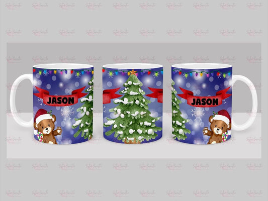Kids Christmas Gift - Personalised Christmas Children’s Cup - Hot Chocolate Mug - Christmas Eve Box Filler - Grandson Christmas Gift