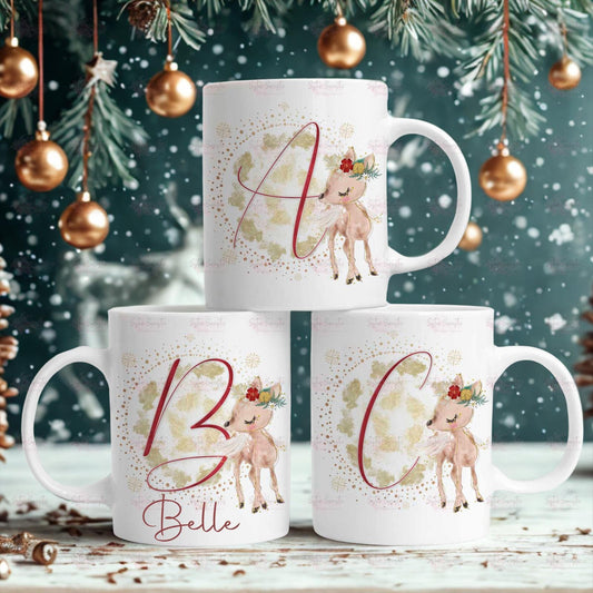 Kids Christmas Gift - Personalised Christmas Children’s Cup - Hot Chocolate Mug - Christmas Eve Box Filler - Granddaughter Christmas Gift