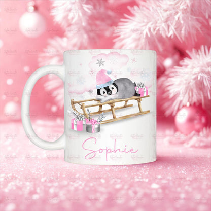 Kids Christmas Gift - Personalised Christmas Children’s Cup - Ballet Ballerina - Hot Chocolate Mug - Christmas Eve Box Filler