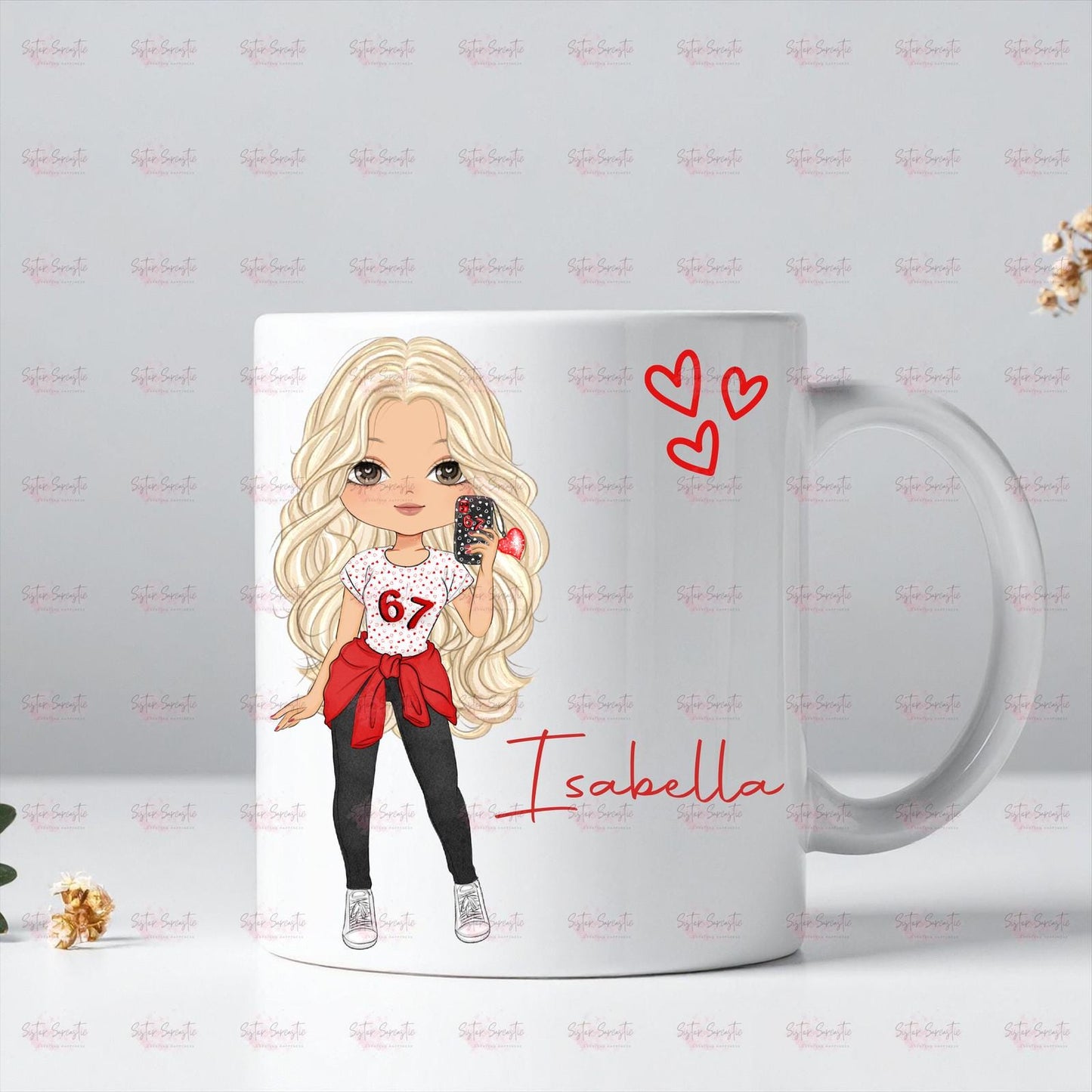Personalised 67 Girls Kids Birthday Present - Birthday Gift - Granddaughter Gift - Daughter Gift - Christmas Gift - Personalised Mug