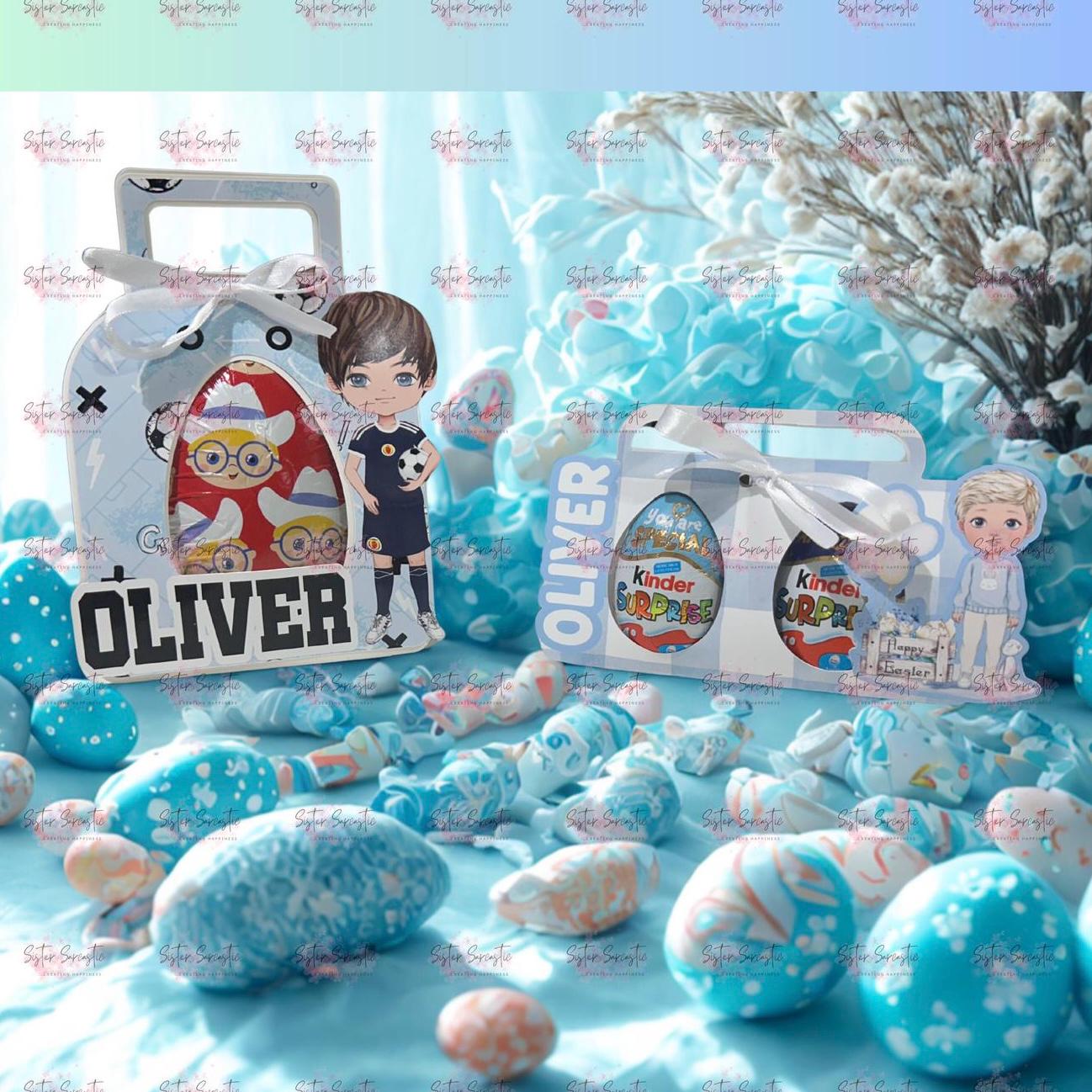 Personalised Kids Easter Egg Holder - Football Gift For Easter - Easter Suprise Egg Holder  - Grandson - Son - Nephew - Godson