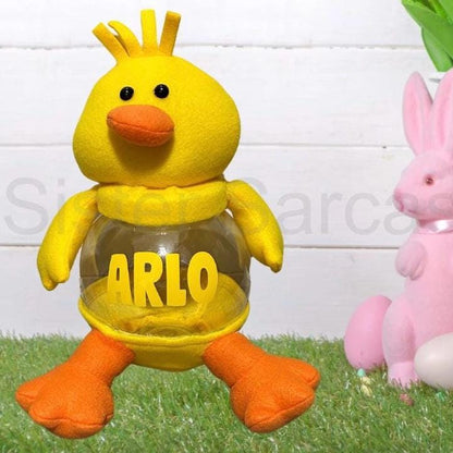 Personalised Easter For Kids Sweet Jar | Customised Gift Present | Daughter Son Sister Brother | Easter Egg Easter Hunt |