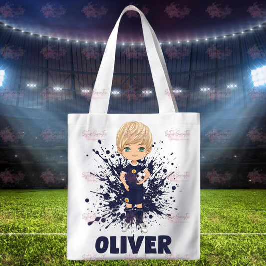 Personalised Scotland Football Boys Sports Tote Bag - Birthday Gift - Grandson Gift - Son Gift - Christmas Gift - Personalised Bag