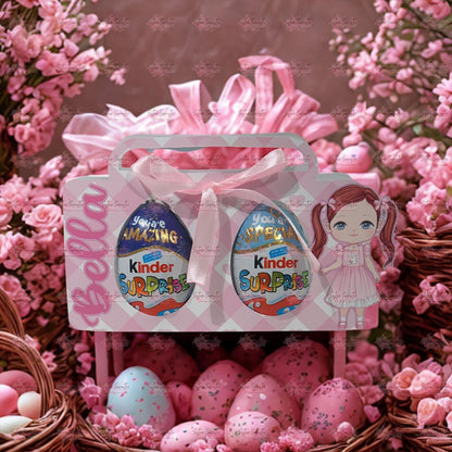 Personalised Kids Easter Egg Holder - Gift For Easter - Easter Suprise Egg Holder  - Granddaughter - Daughter - Niece - Goddaughter