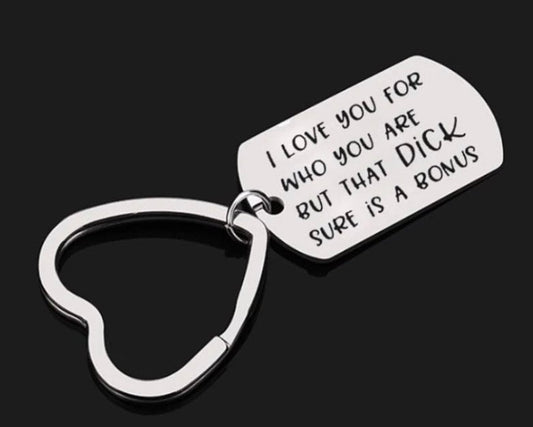 Boyfriend Rude I Love You ... Keyring, Keychain, Valentine's Day, Birthday