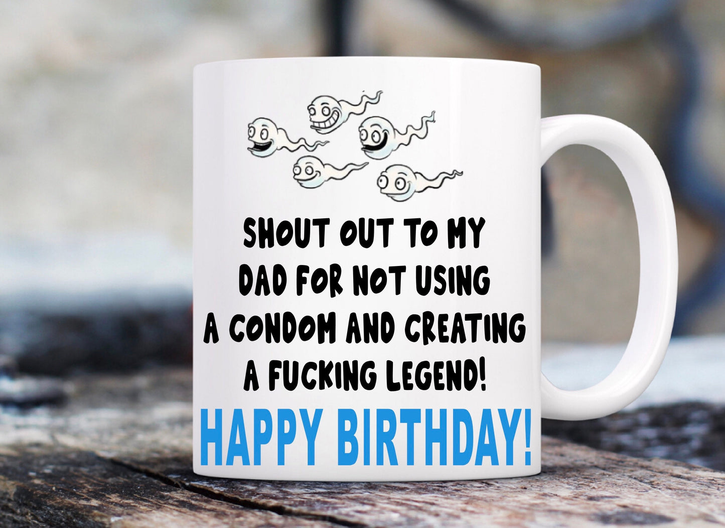 Father’s Day I'm A Legend Rude Mug Personalised Customised Birthday Christmas Father's Day