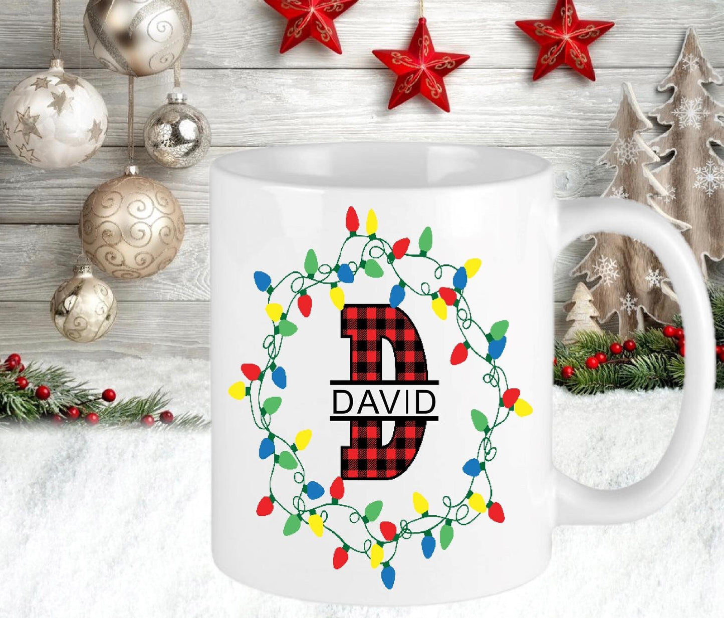 Personalised Christmas Tartan Scotland Dad Brother Son Friend Present Gift Novelty Mug Cup Christmas Eve Stocking Filler