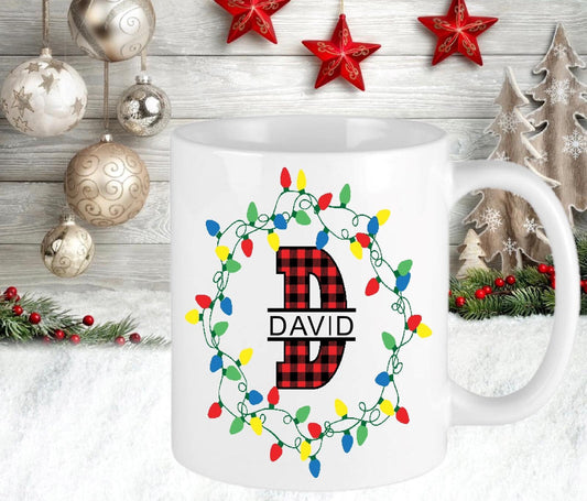 Personalised Christmas Tartan Scotland Dad Brother Son Friend Present Gift Novelty Mug Cup Christmas Eve Stocking Filler