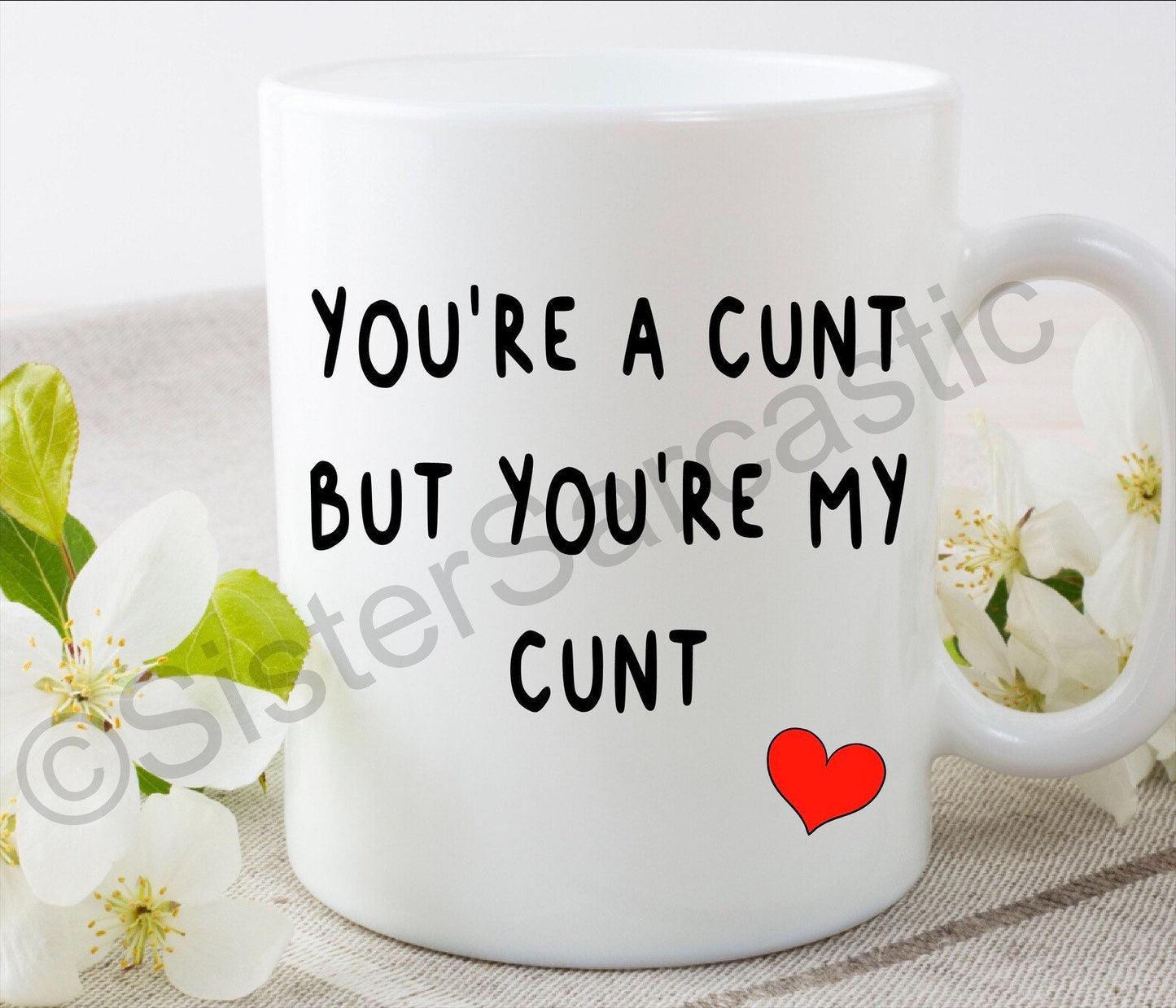 Valentine’s Day you’re a rude funny 11oz white mug cup perfect present for boyfriend girlfriend partner birthday Christmas gift