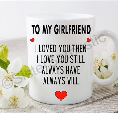 I love you husband wife fiancé fiancée 11oz white mug cup Valentine’s Day present boyfriend girlfriend partner birthday Christmas gift