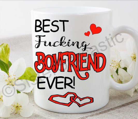 Best f**king boyfriend girlfriend rude do funny 11oz white mug cup Valentine’s present boyfriend girlfriend partner birthday Christmas gift