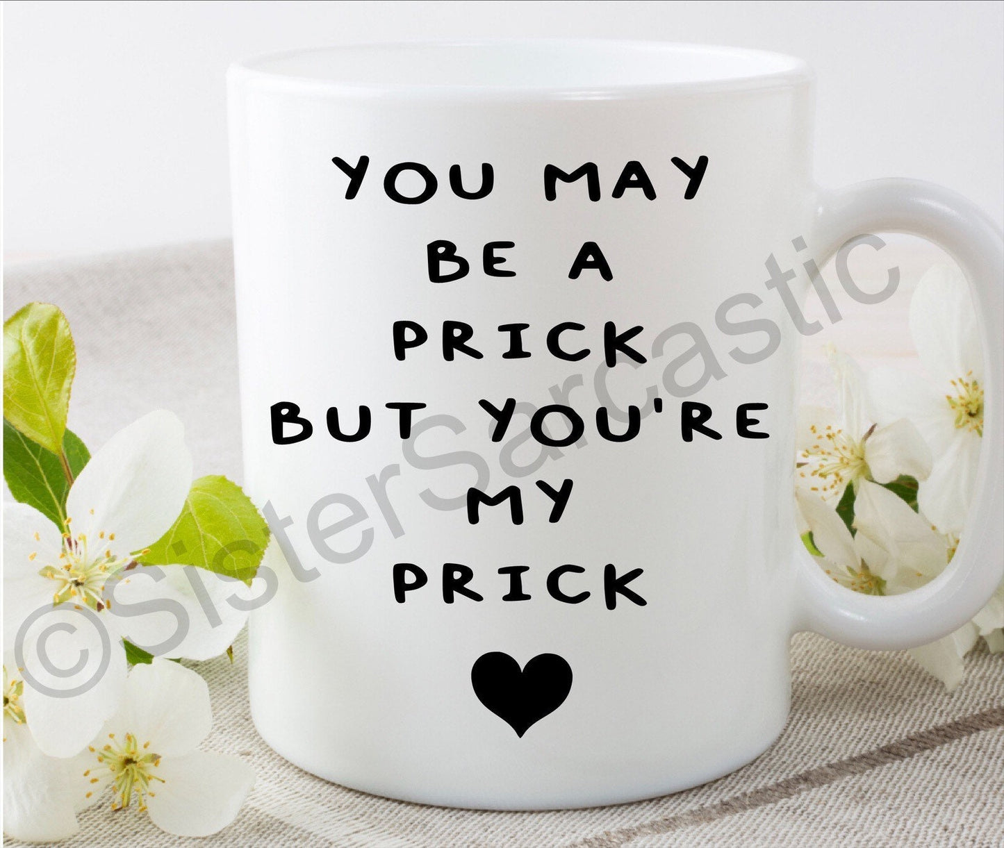 you’re my pr**k rude funny 11oz white mug cup Valentine’s Day present boyfriend girlfriend partner birthday Christmas gift
