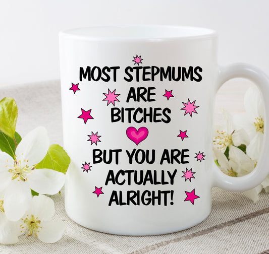 step-mum step mum rude funny cup mug gift present birthday Christmas idea for her