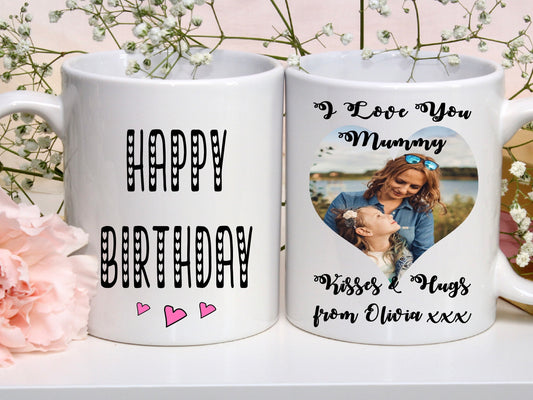 Happy Birthday mum mummy personalised photo cup mug birthday gift present novelty