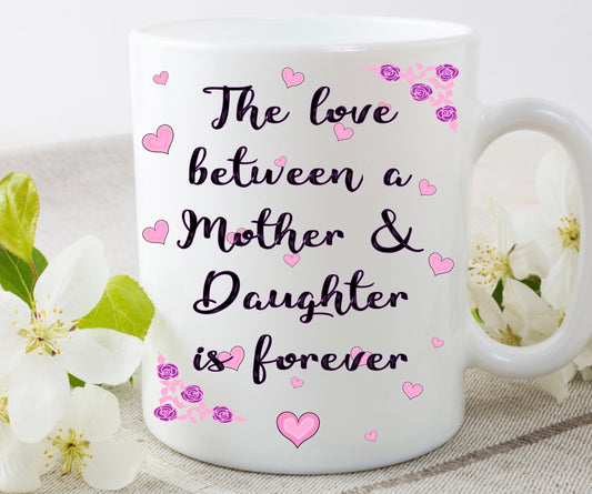 Happy Mother’s Day Mum Mummy love between Mother & Daughter personalised cup mug birthday gift present novelty Christmas for her