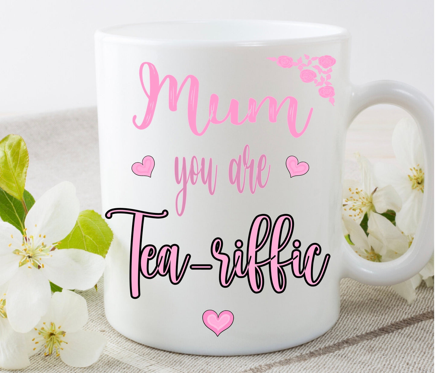 Happy Mother’s Day mum mummy You are tea-riffic funny personalised cup mug birthday gift present novelty Christmas for her