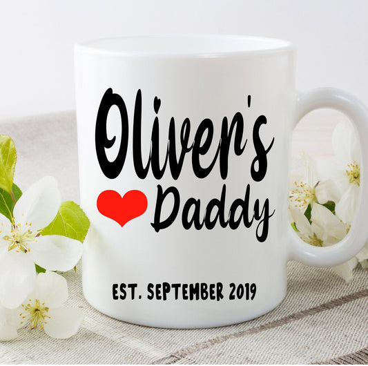 Personalised Custom Father's Day Mug Dad Daddy to be Father Papa Great Gift For Father's Day, Christmas, Birthday Or Just Because