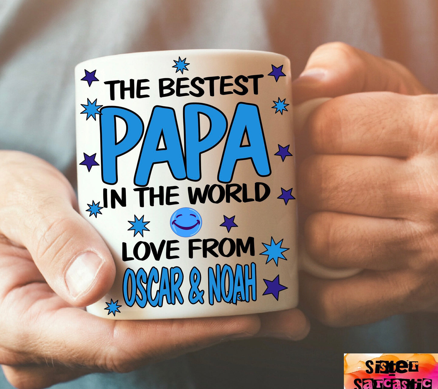 Personalised Best Dad Daddy Uncle Grandad Papa cup Mug Christmas gift present Birthday Father’s Day