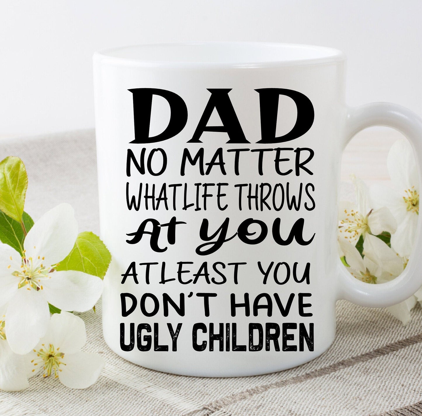 Personalised Custom Father's Day Mug Dad Daddy Father Papa Great Gift For Father's Day, Christmas, Birthday Or Just Because