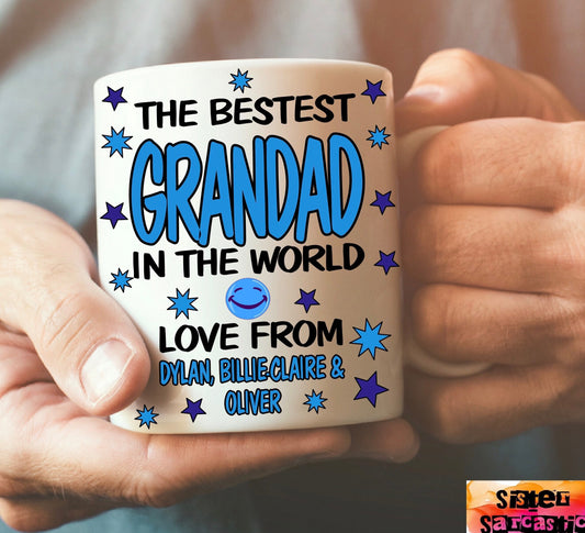 Personalised Best Dad Daddy Uncle Grandad Papa cup Mug Christmas gift present Birthday Father’s Day