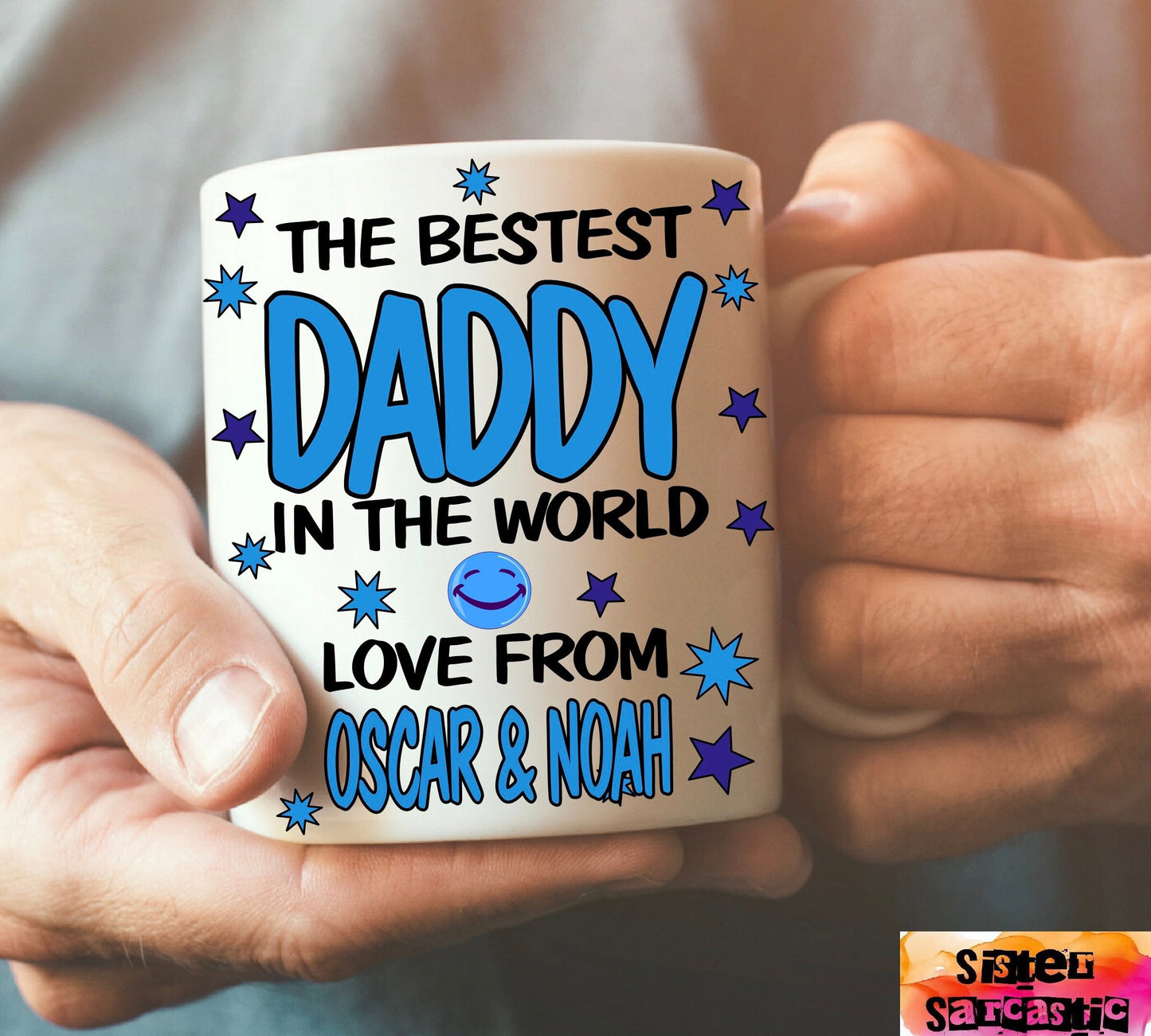 Personalised Best Dad Daddy Uncle Grandad Papa cup Mug Christmas gift present Birthday Father’s Day