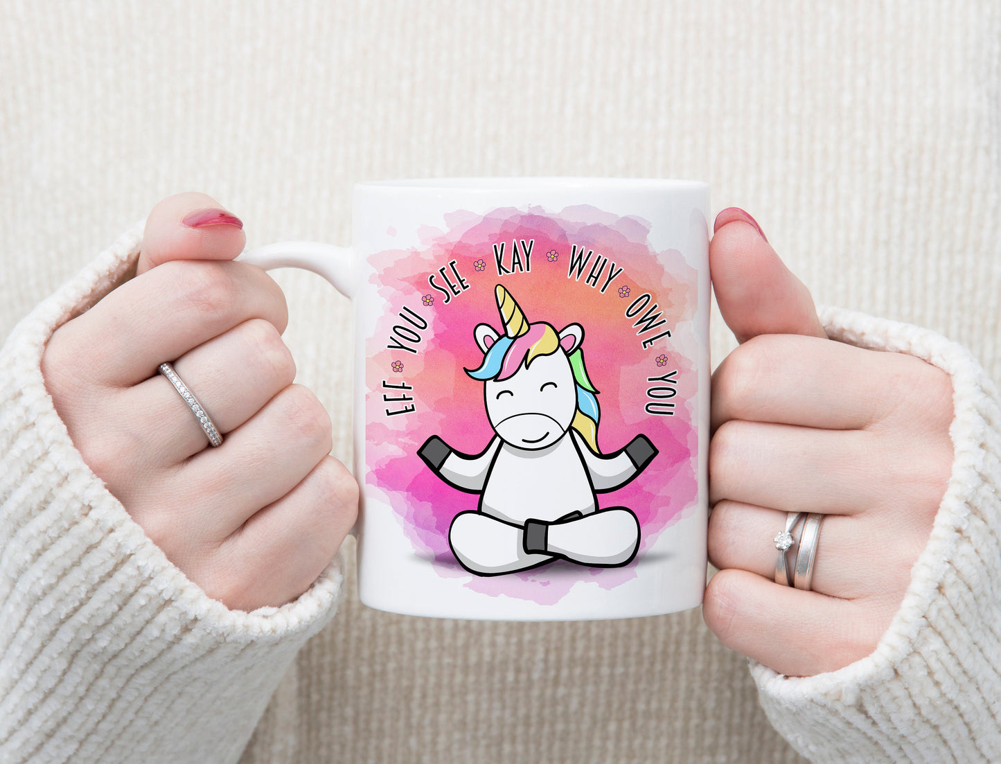 Personalised Mug | Insulting Sloth Unicorn Monkey | Funny Rude Novelty | Tea Coffee Mug Cup | Birthday Present Christmas Gift |