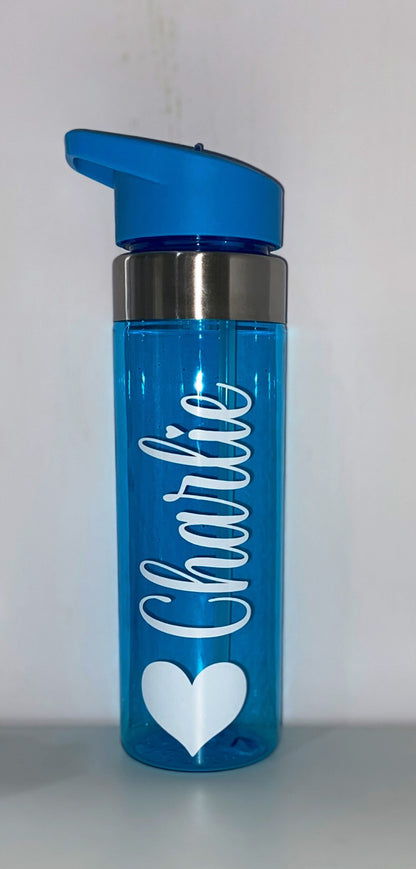 550ml Personalised Custom Water Bottle | Kids Water Bottle | Back to School Bottle | Sports Bottle | Heart Bottle | Gift For Her | Christmas
