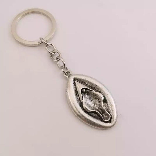 Vulva Vagina Keyring Keychain | Novelty Funny Humorous Rude | Birthday Gift Christmas Present | Girlfriend Boyfriend Wife Husband |