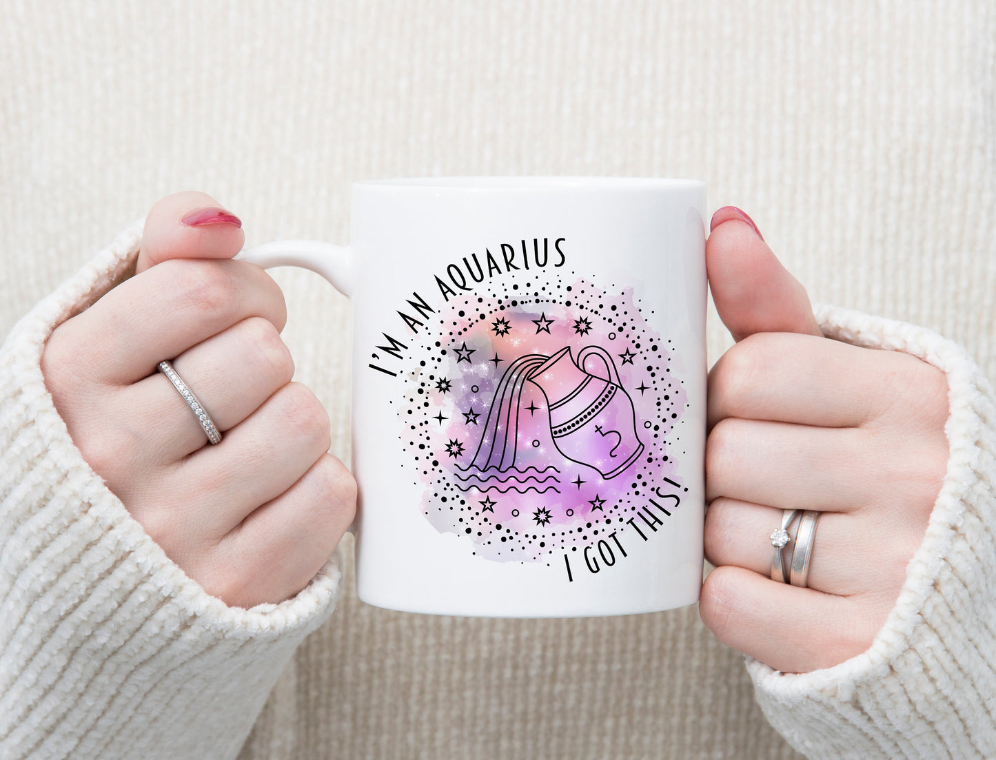 Zodiac Sign Mug | Personalised Motivational | Tea Coffee Mug Cup | Birthday Present Christmas Gift | Friend Girlfriend Boyfriend Mum Dad