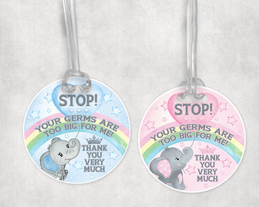 Baby Pram Car Seat Charm, Don’t Touch Please Your Germs Are Too Big For Me Thank You Baby Sign | Newborn Baby Baby Shower Present
