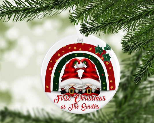 Gonk Gonks Christmas Personalised Kids Christmas Gift Present Keepsake Novelty Bauble Christmas Tree Xmas Couple Boyfriend Girlfriend