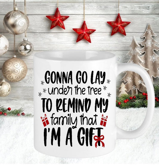 Christmas Personalised Funny I’m a Gift Mug Gift Present | Hot Chocolate Tea Coffee  | Christmas Eve Gift | Stocking Filler | Mum Dad Friend