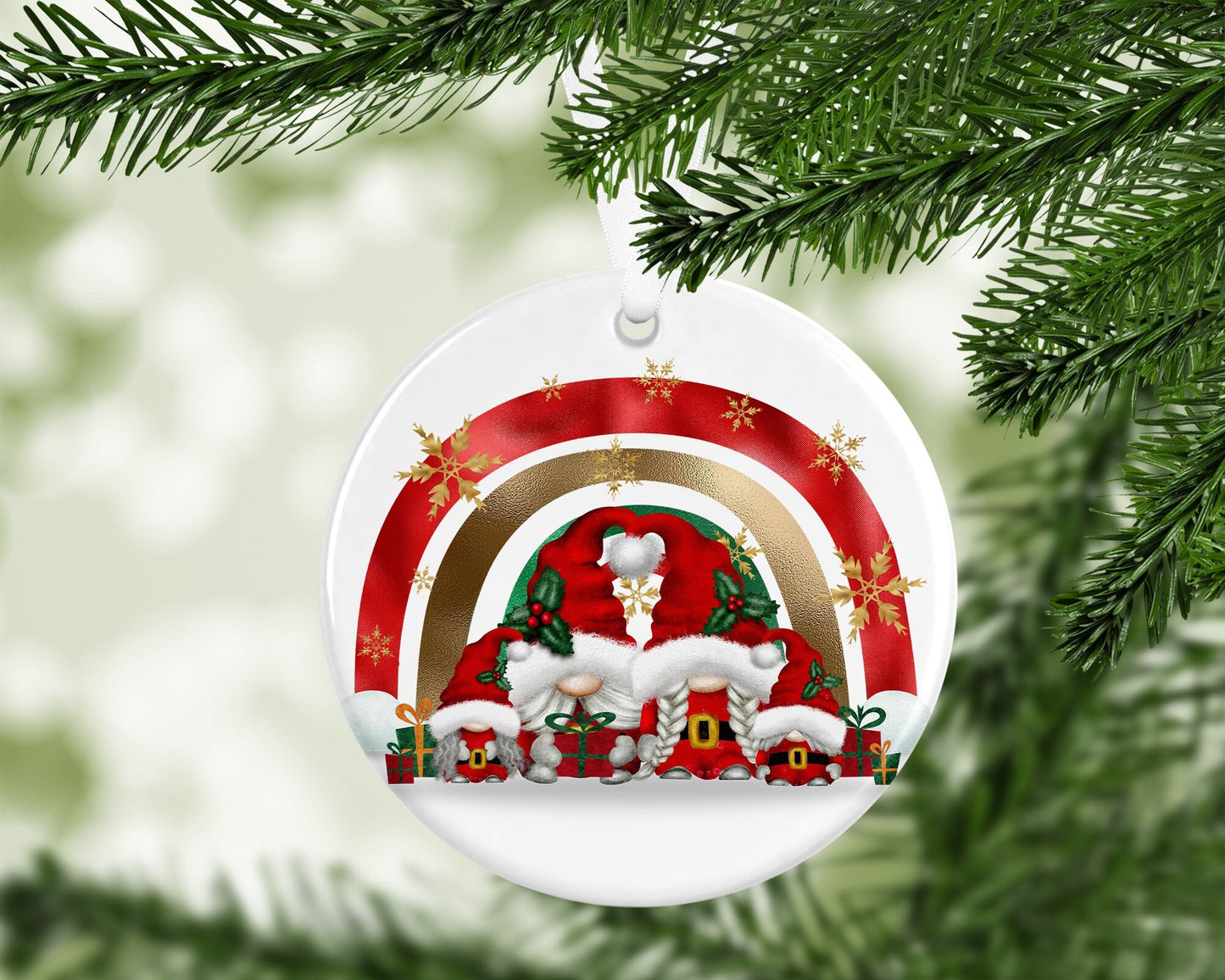 Gonk Gonks Christmas Personalised Kids Christmas Gift Present Keepsake Novelty Bauble Christmas Tree Xmas Couple Boyfriend Girlfriend Family