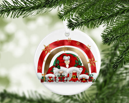 Gonk Gonks Christmas Personalised Kids Christmas Gift Present Keepsake Novelty Bauble Christmas Tree Xmas Couple Boyfriend Girlfriend Family