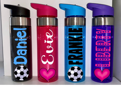 550ml Personalised Custom Water Bottle | Kids Water Bottle | School Bottle | Sports Bottle | Football Bottle | Gift For Him Gift For Her