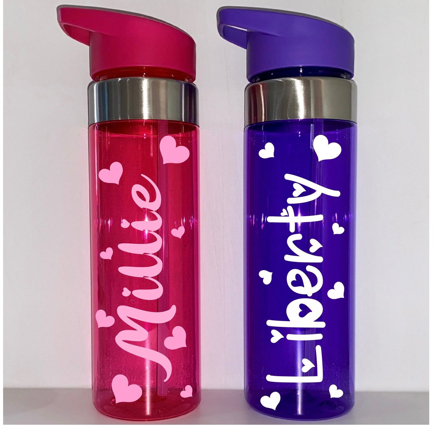 550ml Personalised Kids Girls Back to School Water Bottle