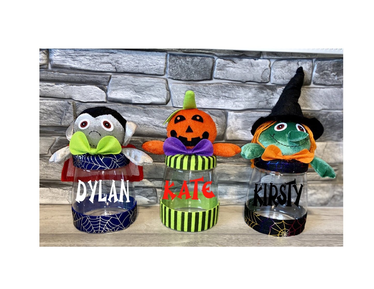 Personalised Halloween Sweet Jar | Witch Pumpkin Vampire | Novelty Gift | Trick Or Treat | Happy Halloween | Treat Jar | Kids Gift |