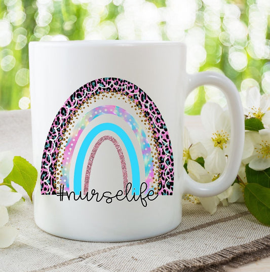 NHS Nurse Life Personalised Healthcare Worker Mug Present Gift Mum Dad Girlfriend Boyfriend Sister Brother Friend Family Christmas Present