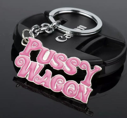 Pussy Wagon Novelty Keyring Keychain | Novelty Funny Humour | Birthday Gift Christmas Present | Friends | Secret Santa |